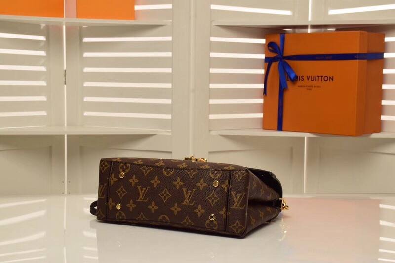 Louis Vuitton One Handle Monogram with Black 25x19x10cm shoulder — Premium Replica