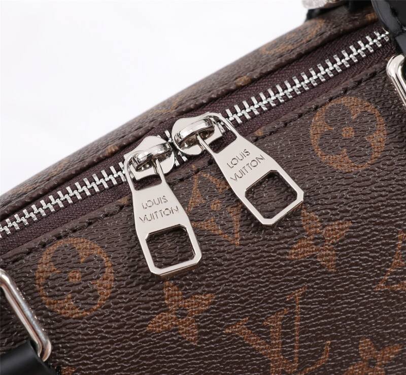 Louis Vuitton Monogram with Black leather trim 37x28x6cm work — Premium Replica