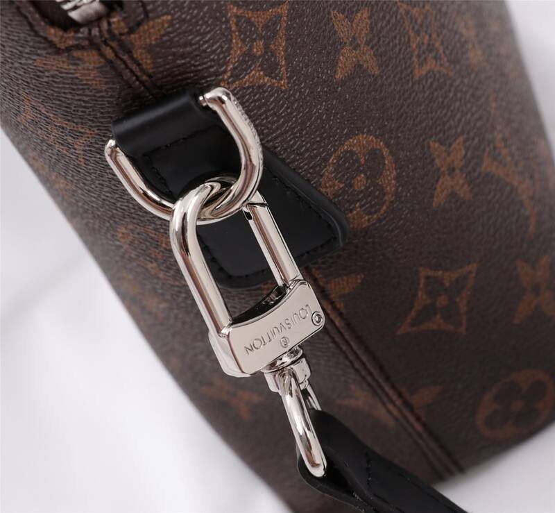Louis Vuitton Monogram with Black leather trim 37x28x6cm work — Premium Replica