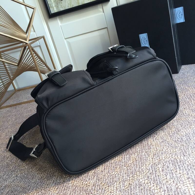 Prada Nylon black 31x32x15cm backpack — Premium Replica