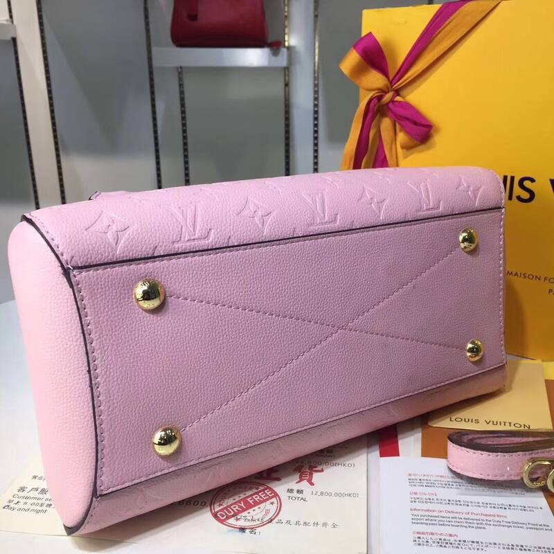 Louis Vuitton M41046 Pink Monogram Empreinte 33x23x15cm tote — Top Quality Replica