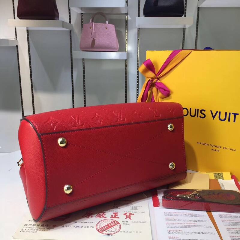 Louis Vuitton M41046 Red Monogram Empreinte 33x23x15cm work — AAA Quality Replica