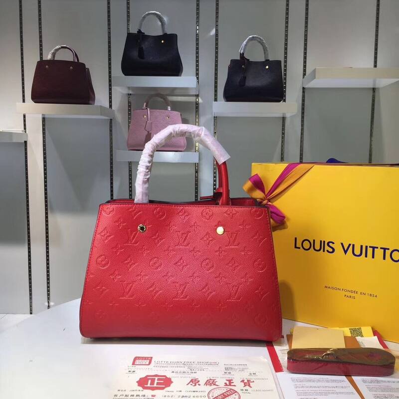 Louis Vuitton M41046 Red Monogram Empreinte 33x23x15cm work — AAA Quality Replica