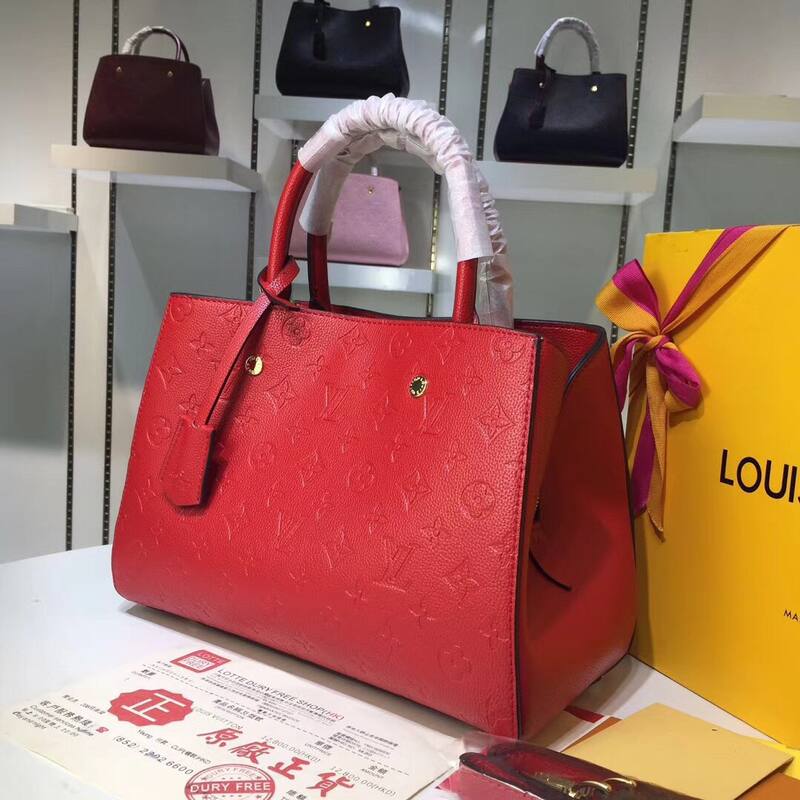 Louis Vuitton M41046 Red Monogram Empreinte 33x23x15cm work — AAA Quality Replica