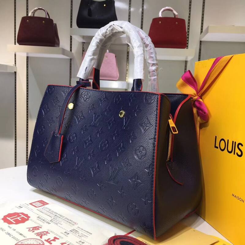 Louis Vuitton M41046 Monogram Empreinte Navy Blue 33 23 tote — Top Quality Replica