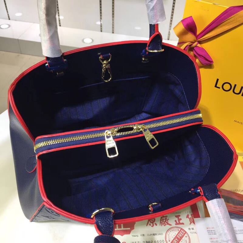 Louis Vuitton M41046 Monogram Empreinte Navy Blue 33 23 tote — Top Quality Replica