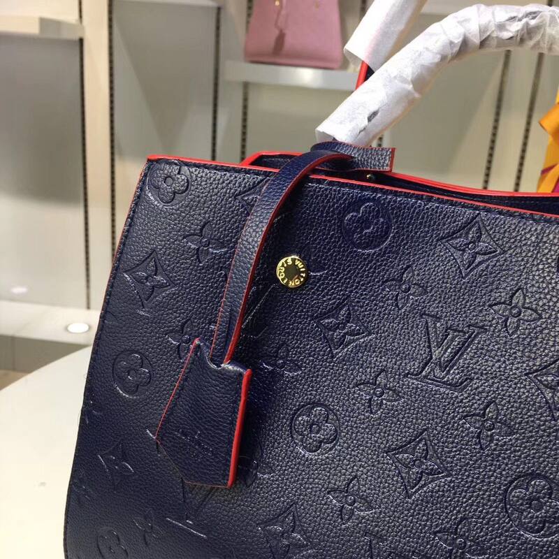 Louis Vuitton M41046 Monogram Empreinte Navy Blue 33 23 tote — Top Quality Replica
