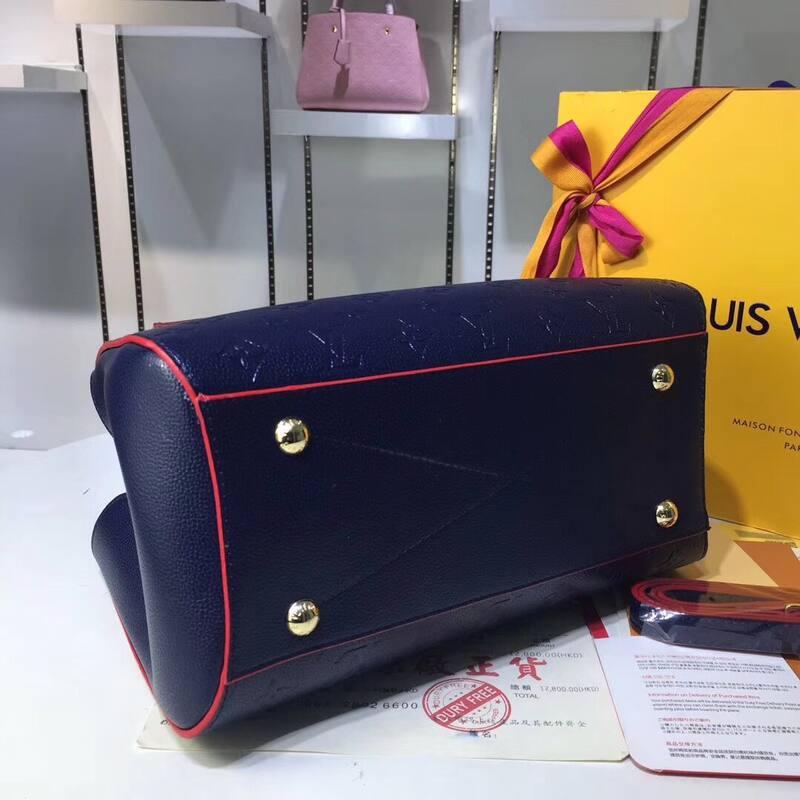 Louis Vuitton M41046 Monogram Empreinte Navy Blue 33 23 tote — Top Quality Replica