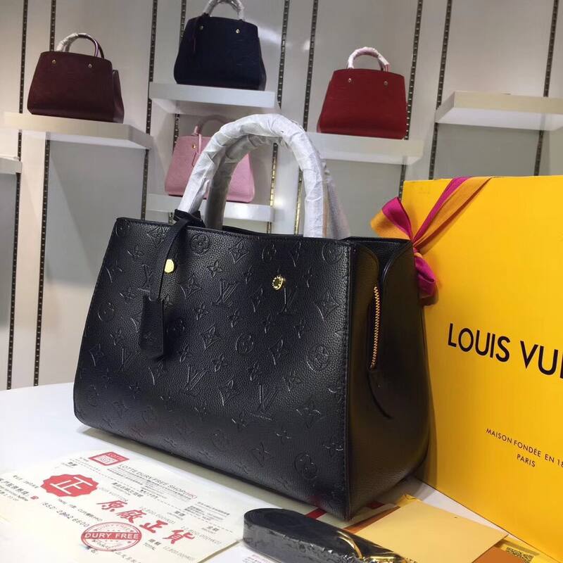 Louis Vuitton M41046 Black Monogram Empreinte 33x23x15cm work — 1:1 Replica