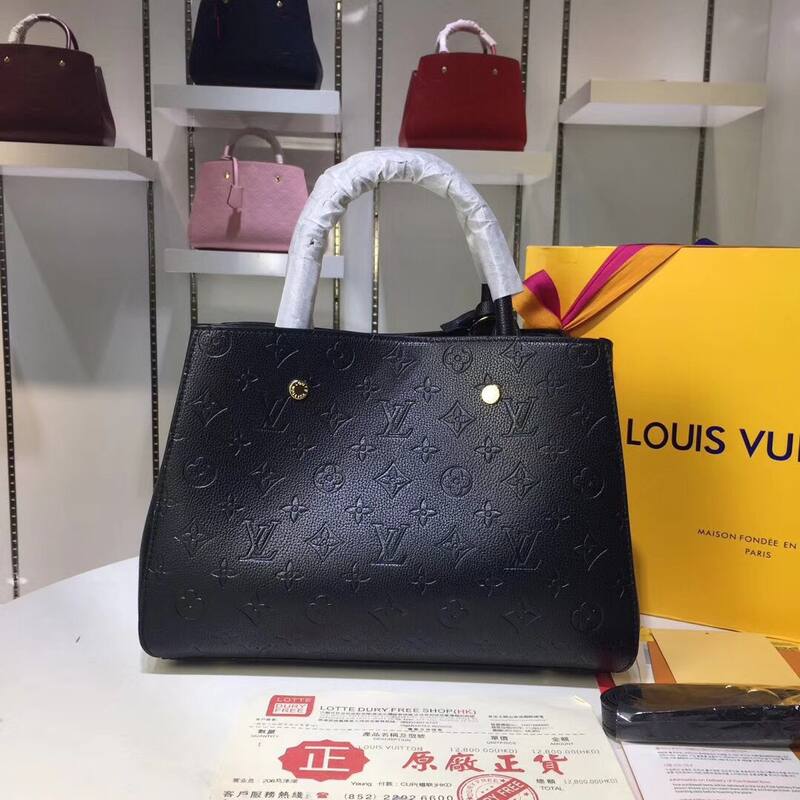 Louis Vuitton M41046 Black Monogram Empreinte 33x23x15cm work — 1:1 Replica