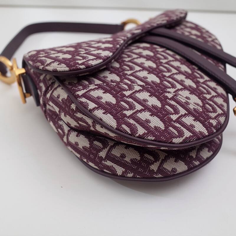 Dior Purple Beige Oblique jacquard shoulder — Premium Replica