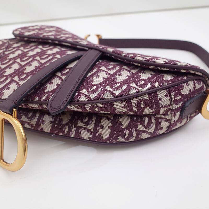 Dior Purple Beige Oblique jacquard shoulder — Premium Replica