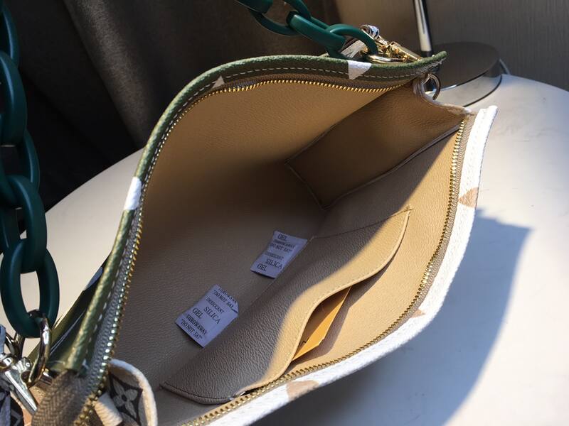 Louis Vuitton M47542 Khaki Green Monogram 25x20x5cm shoulder — 1:1 Replica