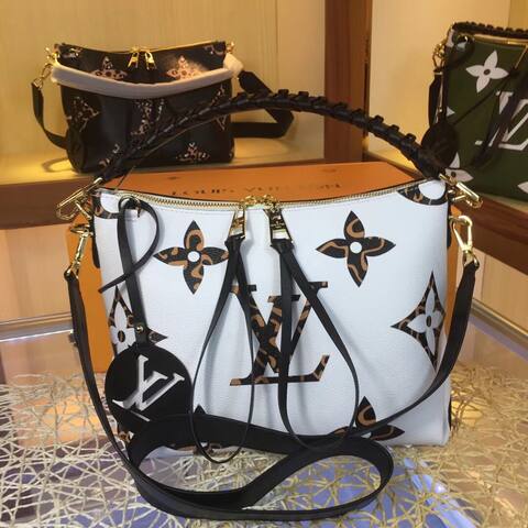 Louis Vuitton M55090 White Monogram 25-21-15 shoulder Top Quality Replica