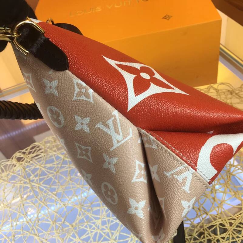 Louis Vuitton M55090 Monogram Red 25-21-15 shoulder — AAA Quality Replica
