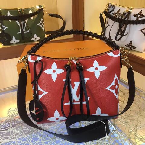 Louis Vuitton M55090 Monogram Red 25-21-15 shoulder AAA Quality Replica