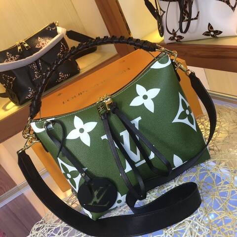 Louis Vuitton M55090 Green Monogram crossbody