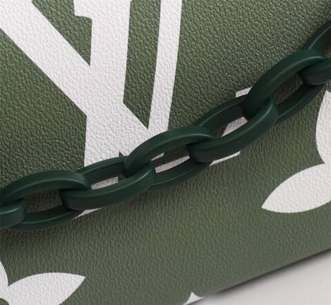 Louis Vuitton Green and Beige Monogram Floral W25H20D5 crossbody 1 1 Replica