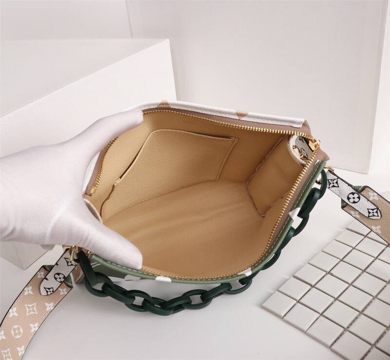 Louis Vuitton Green and Beige Monogram Floral W25H20D5 crossbody — 1:1 Replica