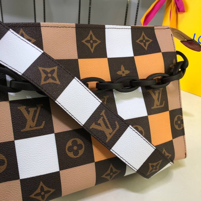 Louis Vuitton Damier checkerboard multicolor 25x20x5cm shoulder — 1:1 Replica