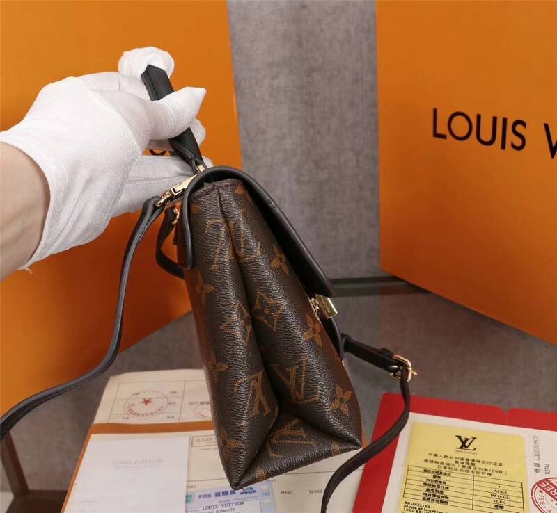 Louis Vuitton One Handle Monogram Black 23x17x8cm crossbody — Top Quality Replica