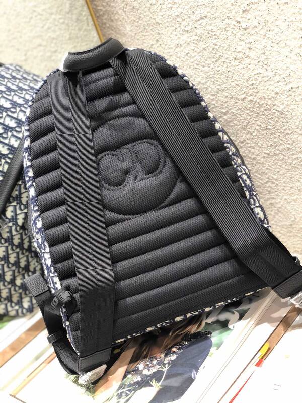 Dior Saddle Backpack Blue Oblique everyday — Top Quality Replica