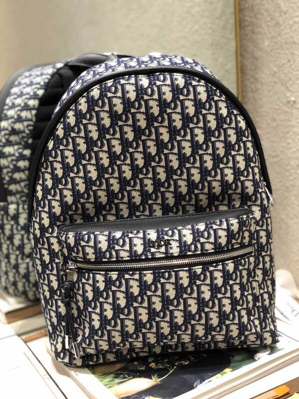 Dior Saddle Backpack Blue Oblique everyday — Top Quality Replica