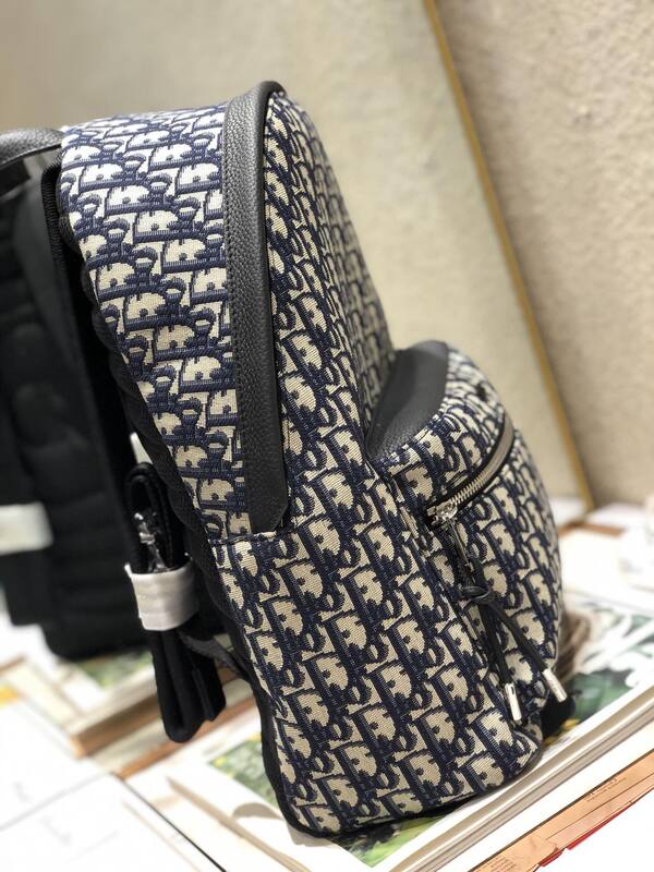 Dior Saddle Backpack Blue Oblique everyday — Top Quality Replica