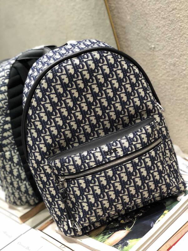 Dior Saddle Backpack Blue Oblique everyday — Top Quality Replica