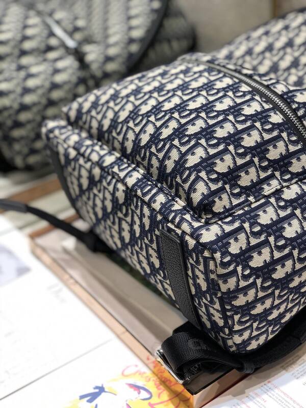 Dior Saddle Backpack Blue Oblique everyday — Top Quality Replica
