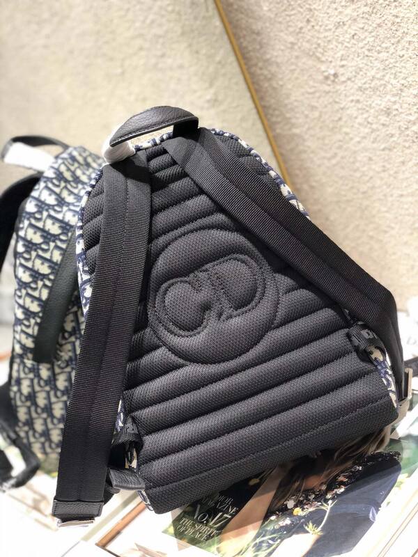 Dior Oblique backpack Blue Oblique everyday — AAA Quality Replica