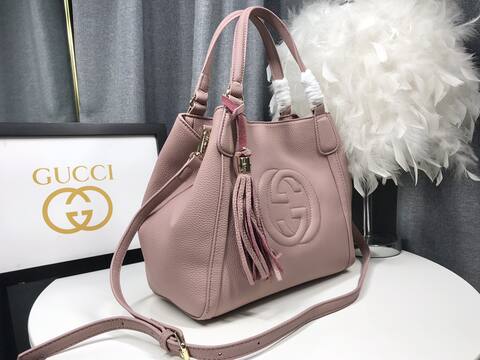 Gucci Soho 336751 Pink 30x26x14cm shoulder Premium Replica