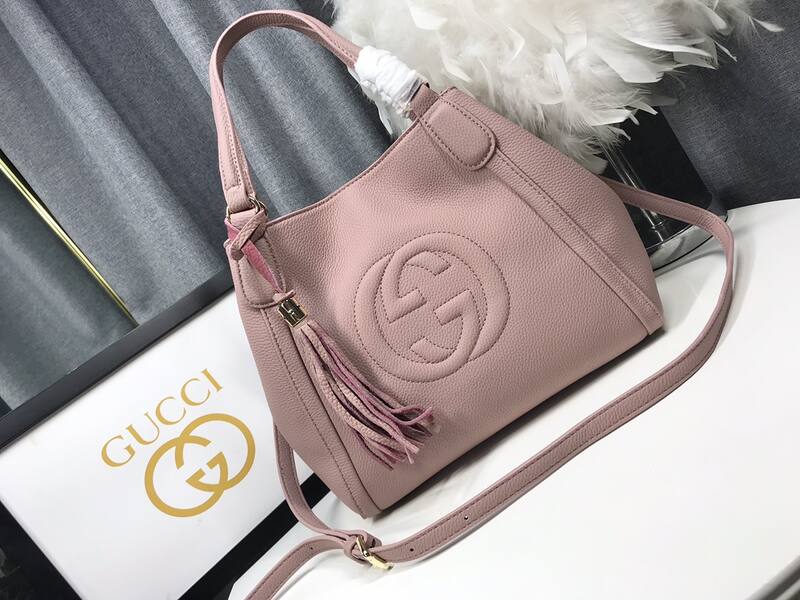 Gucci Soho 336751 Pink 30x26x14cm shoulder — Premium Replica