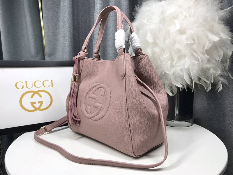 Gucci Soho 336751 Pink 30x26x14cm shoulder — Premium Replica