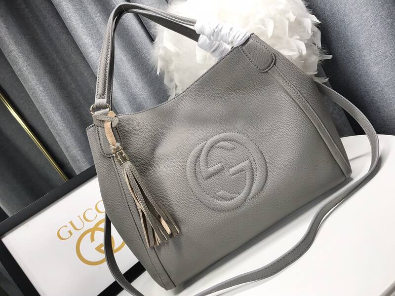Gucci Soho Dark grey leather 35x29x16cm shoulder — 1:1 Replica