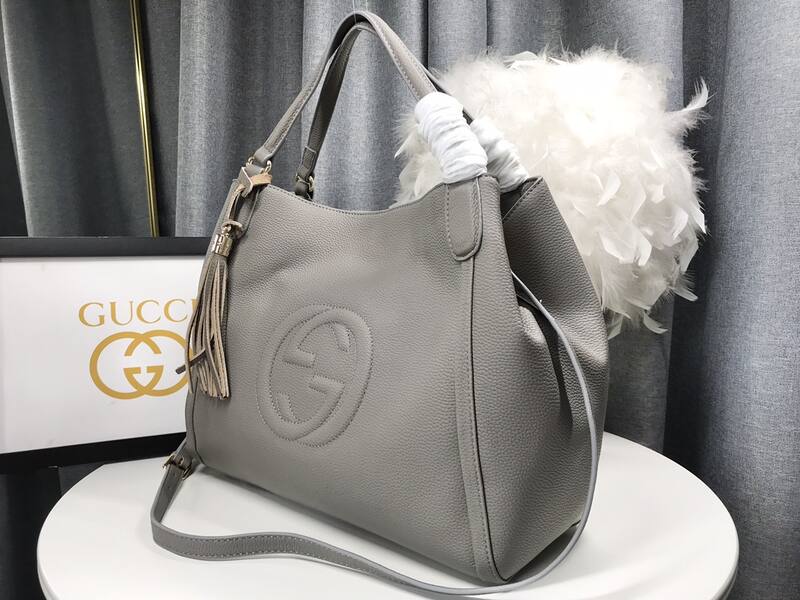 Gucci Soho Dark grey leather 35x29x16cm shoulder — 1:1 Replica