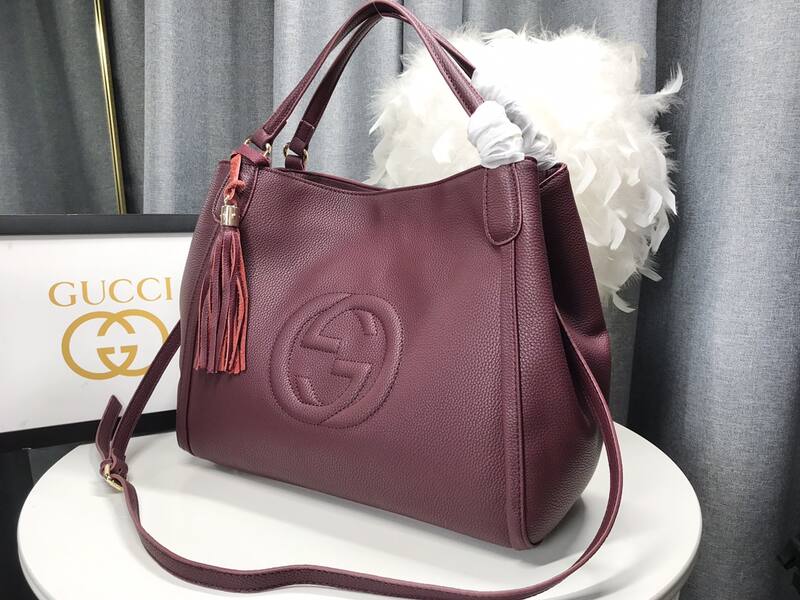 Gucci Soho Deep purple 35x29x16cm shoulder — 1:1 Replica