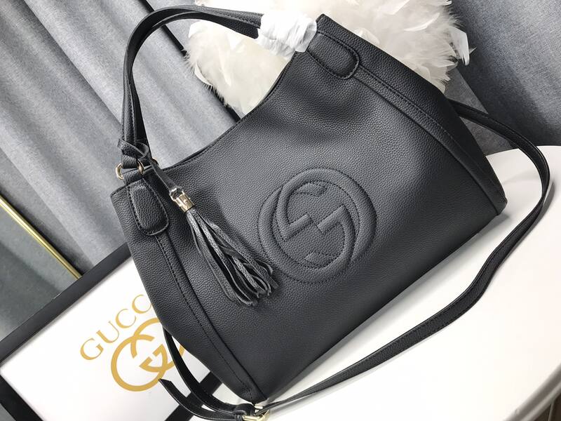 Gucci SOHO Black 35x29x16cm tote — 1:1 Replica