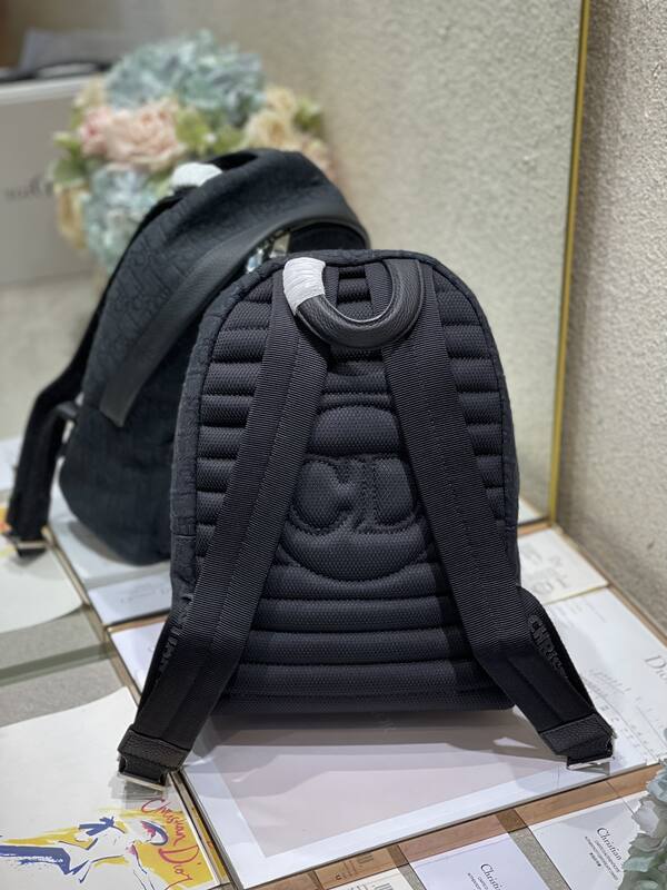 Dior Black Oblique backpack — AAA Quality Replica