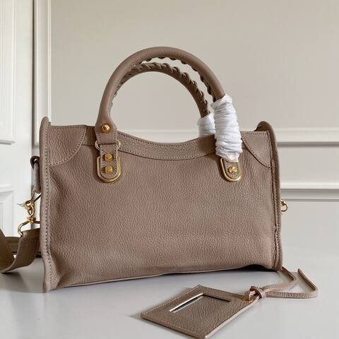 Balenciaga City Gold 38x28x15cm shoulder bag Top Quality Replica