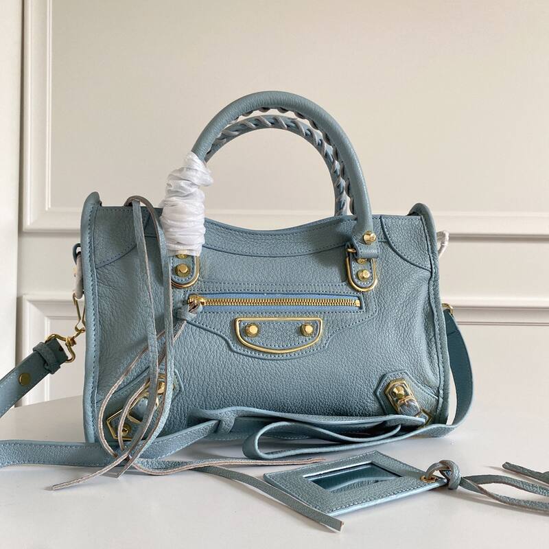 Balenciaga City Blue 38x28x15cm shoulder bag — Premium Replica