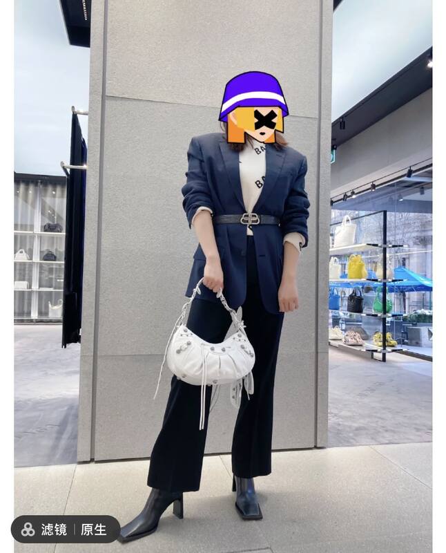 Balenciaga Le Cagole White shoulder bag — 1:1 Replica