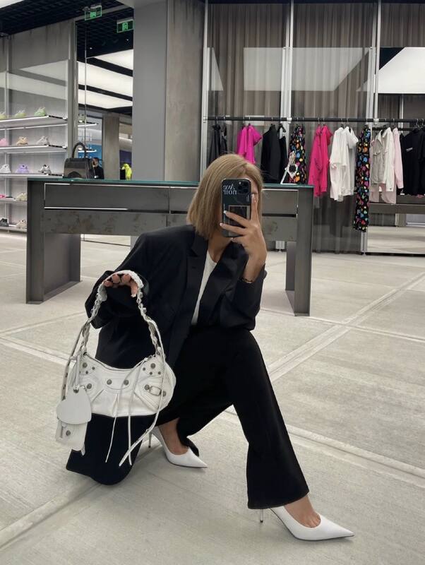 Balenciaga Le Cagole White shoulder bag — 1:1 Replica