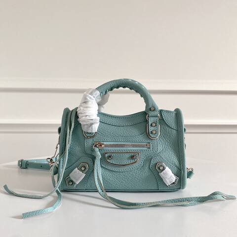Balenciaga City Blue 38x28x15cm shoulder bag AAA Quality Replica