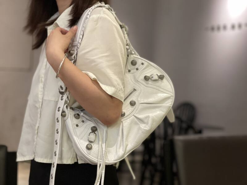 Balenciaga Le Cagole White shoulder bag — Premium Replica