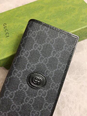 Gucci Black GG canvas 9cm x 17 5cm everyday 1 1 Replica