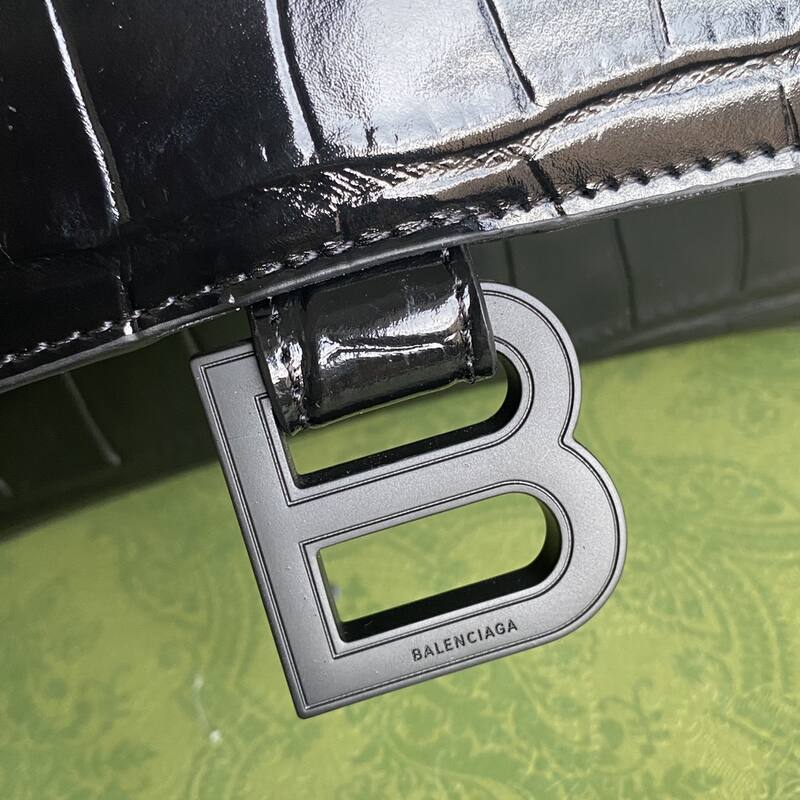 Balenciaga Hourglass Black 23x14x10cm shoulder bag — AAA Quality Replica