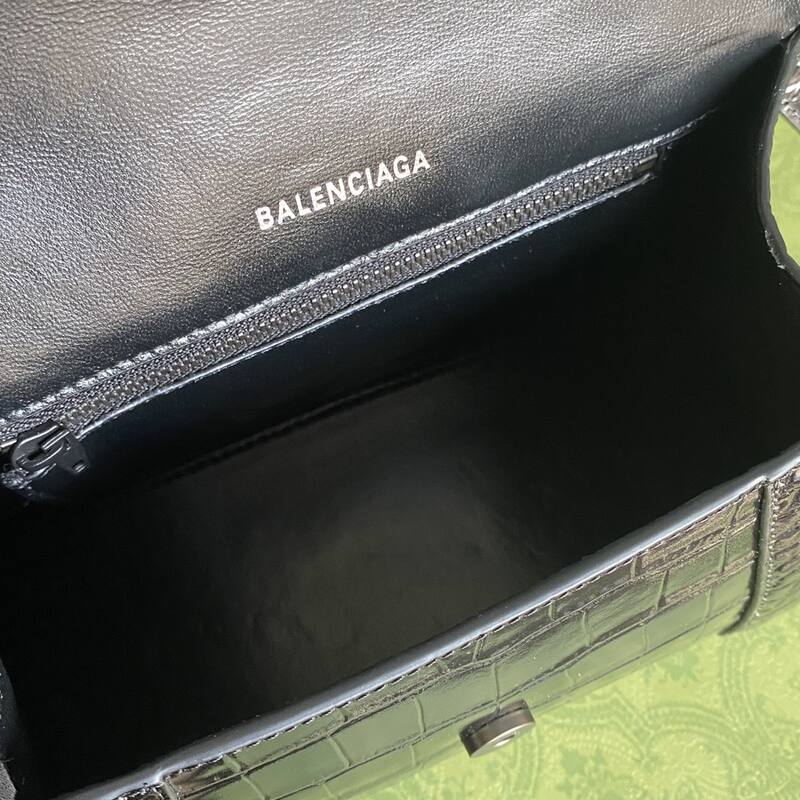 Balenciaga Hourglass Black 23x14x10cm shoulder bag — AAA Quality Replica