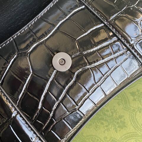 Balenciaga Hourglass Black 23x14x10cm shoulder bag Top Quality Replica