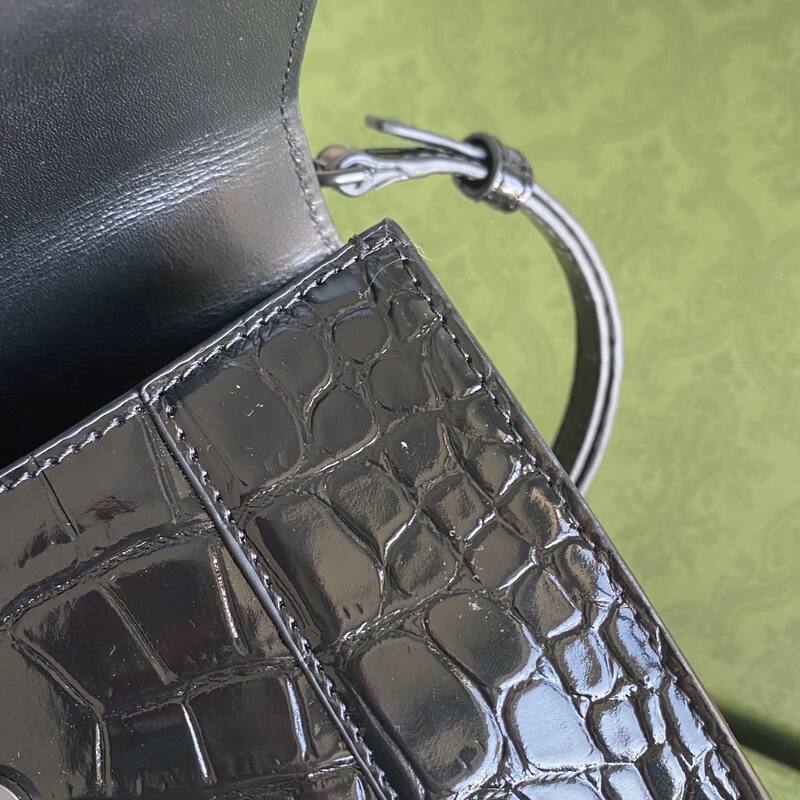 Balenciaga Hourglass Black 23x14x10cm shoulder bag — Top Quality Replica